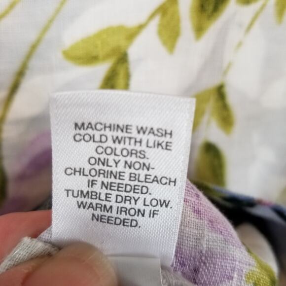 J. Jill Love Linen Women's Sleeveless Floral Dress Size Large - Picture 7 of 7